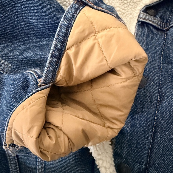 Levi's- Mens Type III Denim Jean Trucker Jacket Fleeced Lined. Size Large - Picture 7 of 11